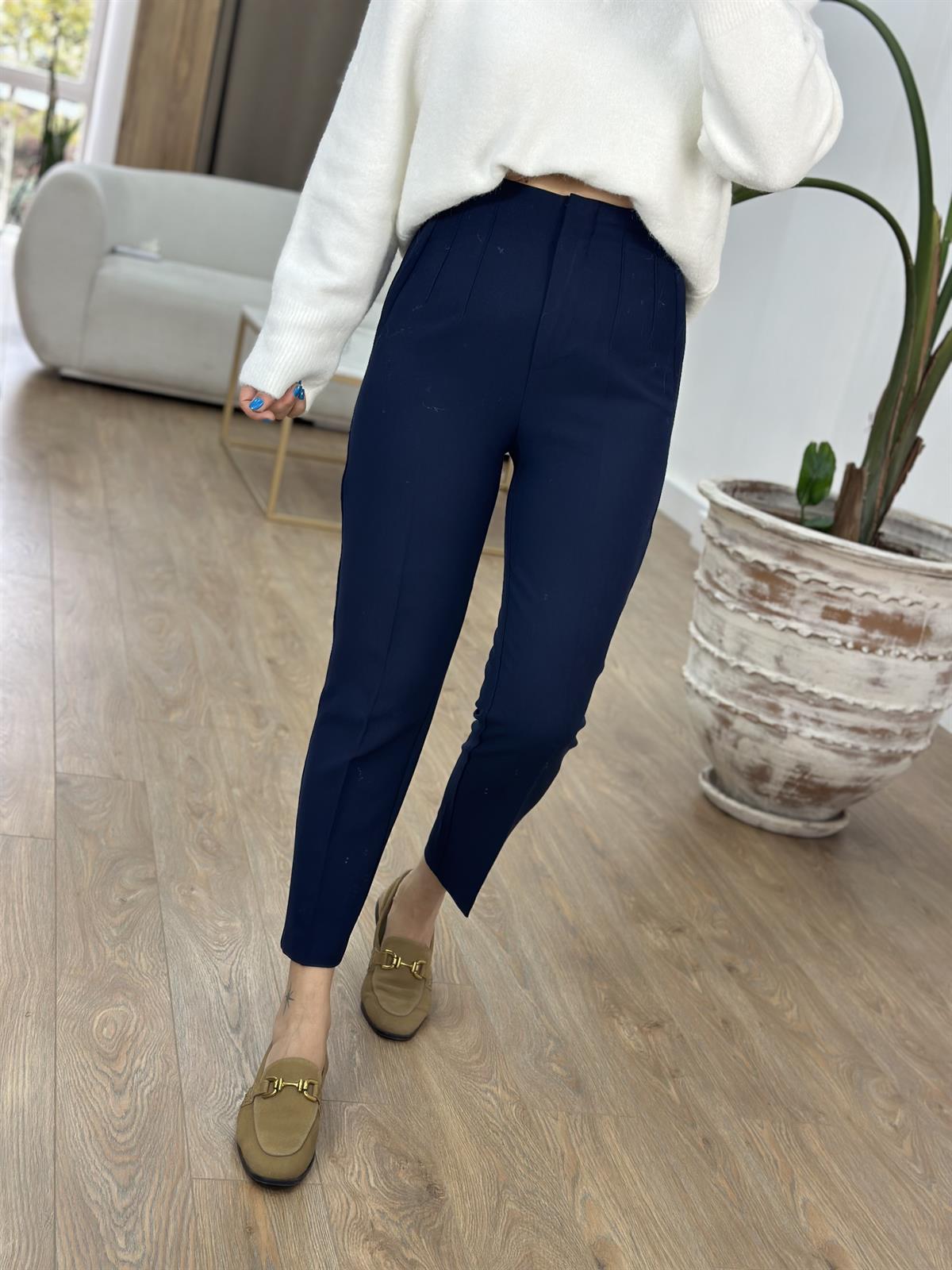 Marka Model Lacivert Flatolu Pantolon