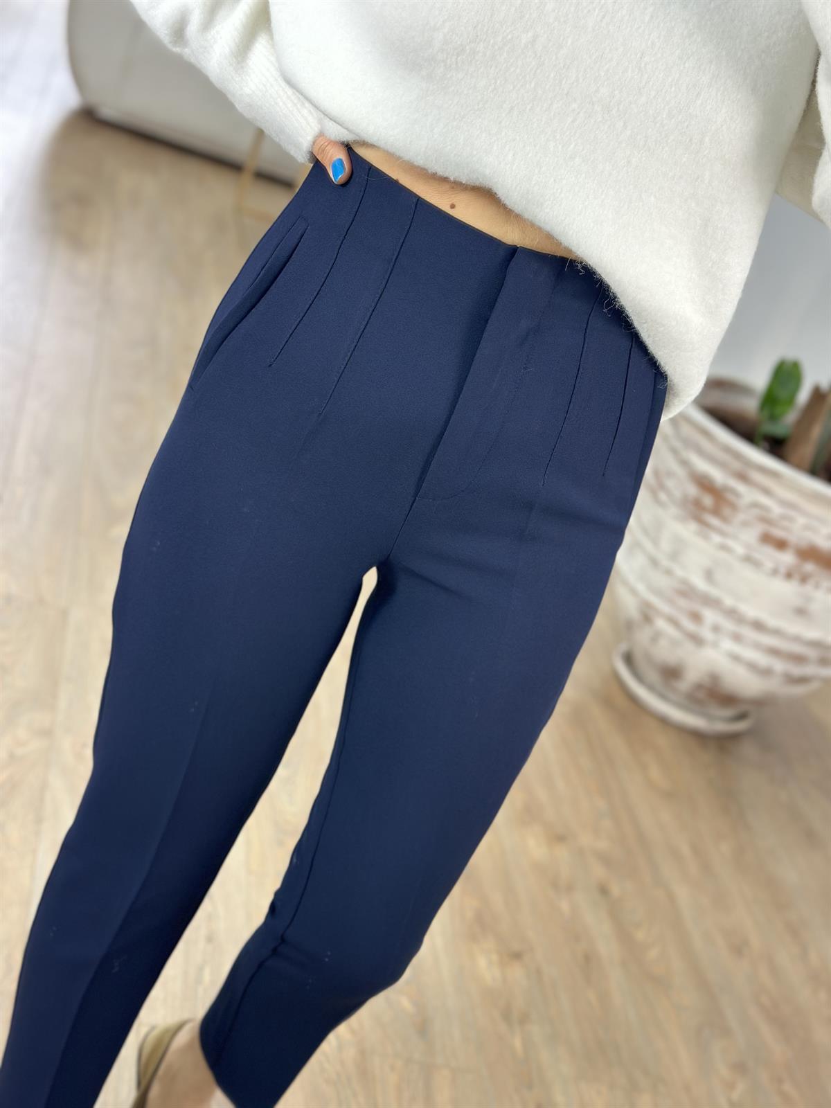 Marka Model Lacivert Flatolu Pantolon