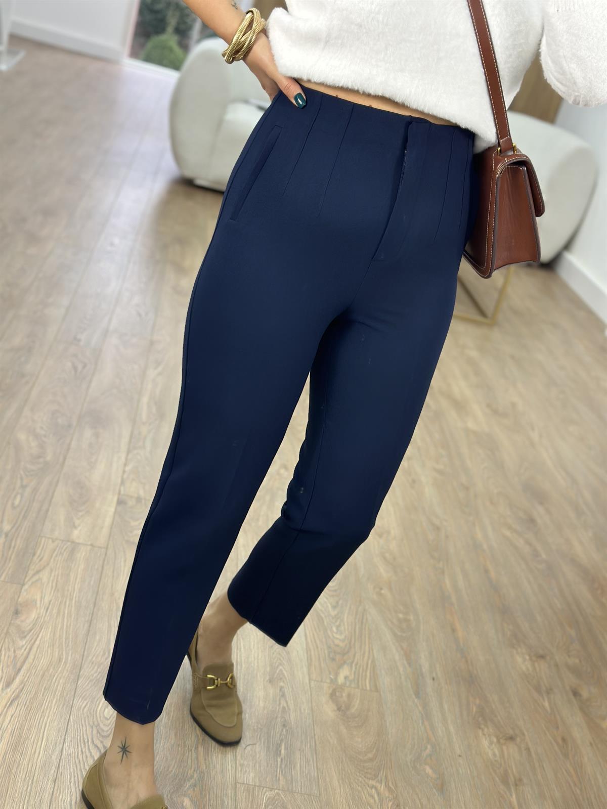 Marka Model Flatolu Pantolon - Lacivert