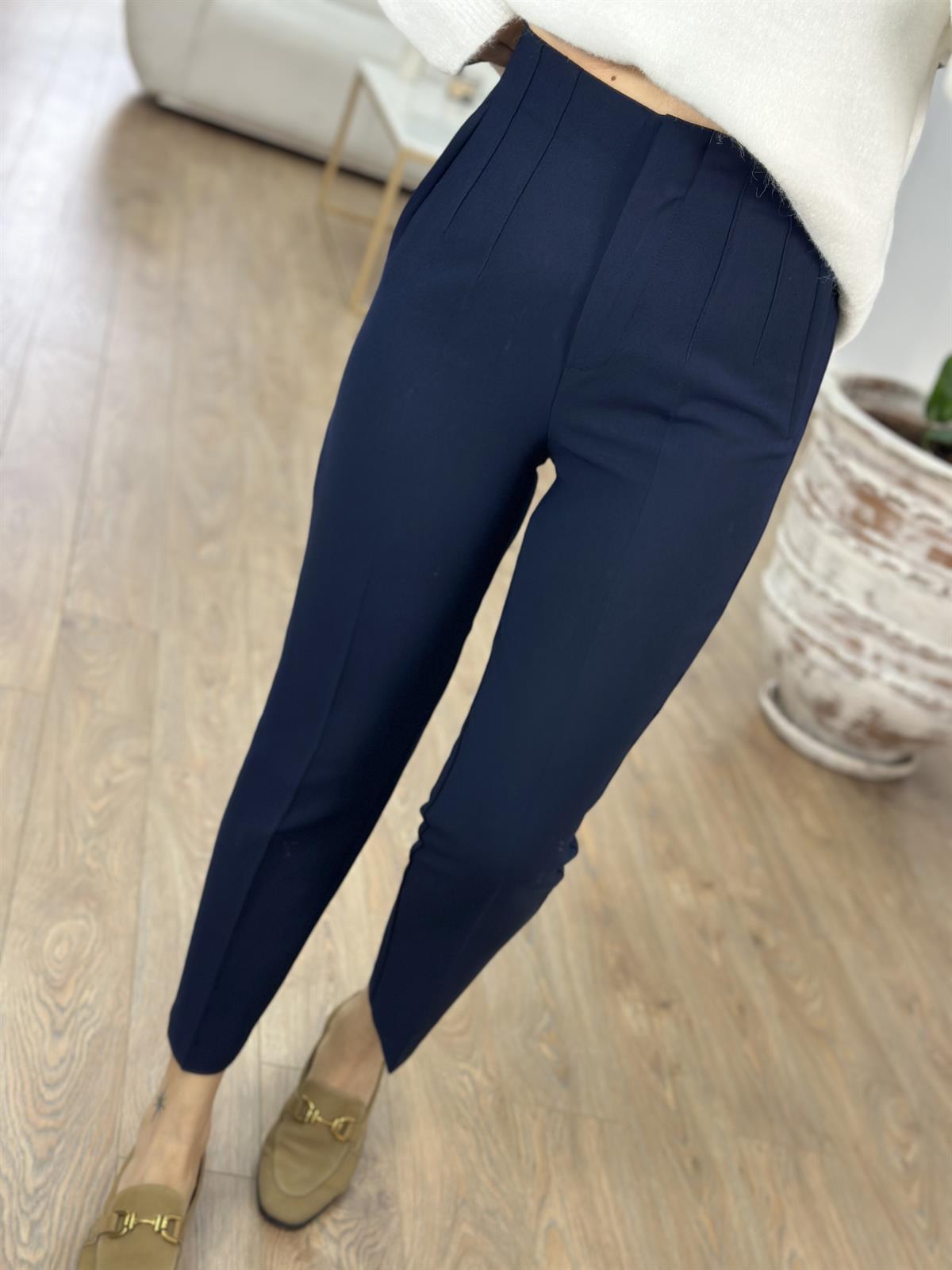 Marka Model Lacivert Flatolu Pantolon