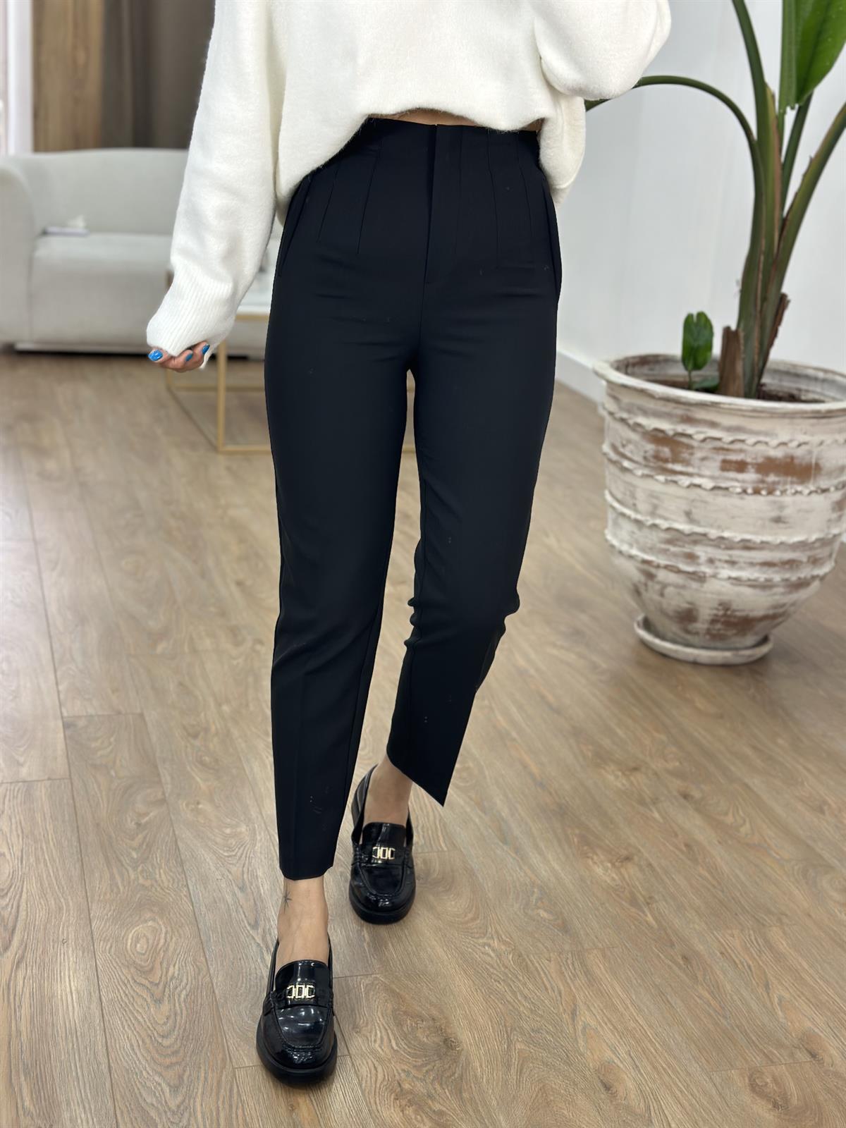 Siyah Renk Marka Model Flatolu Pantolon