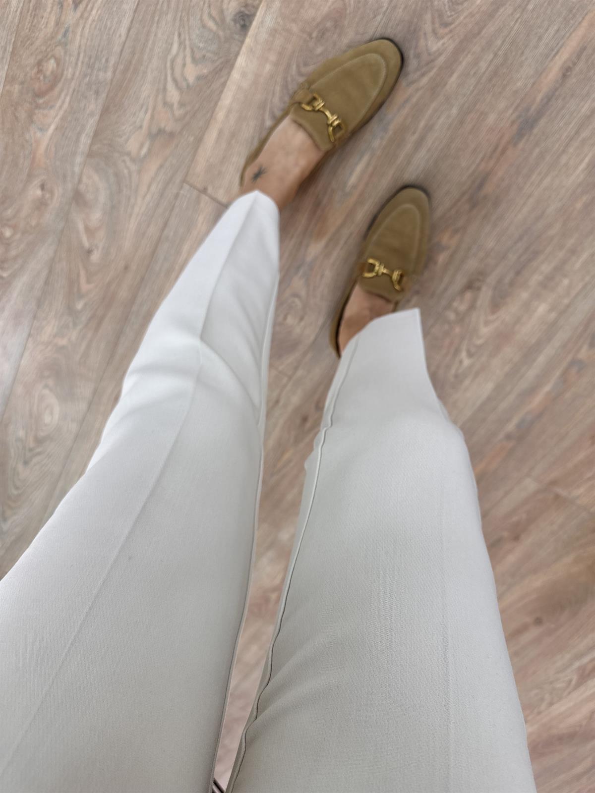 Marka Model Flatolu Pantolon - Taş