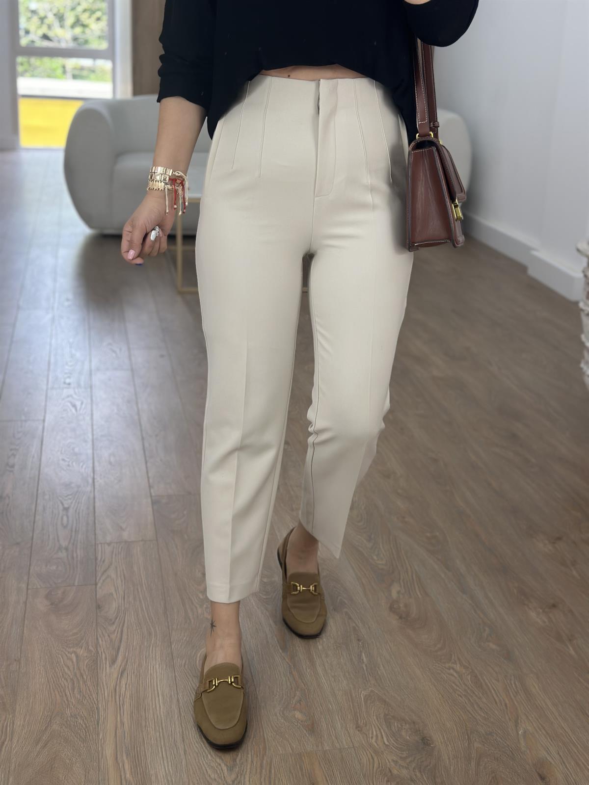 Marka Model Flatolu Pantolon-Taş