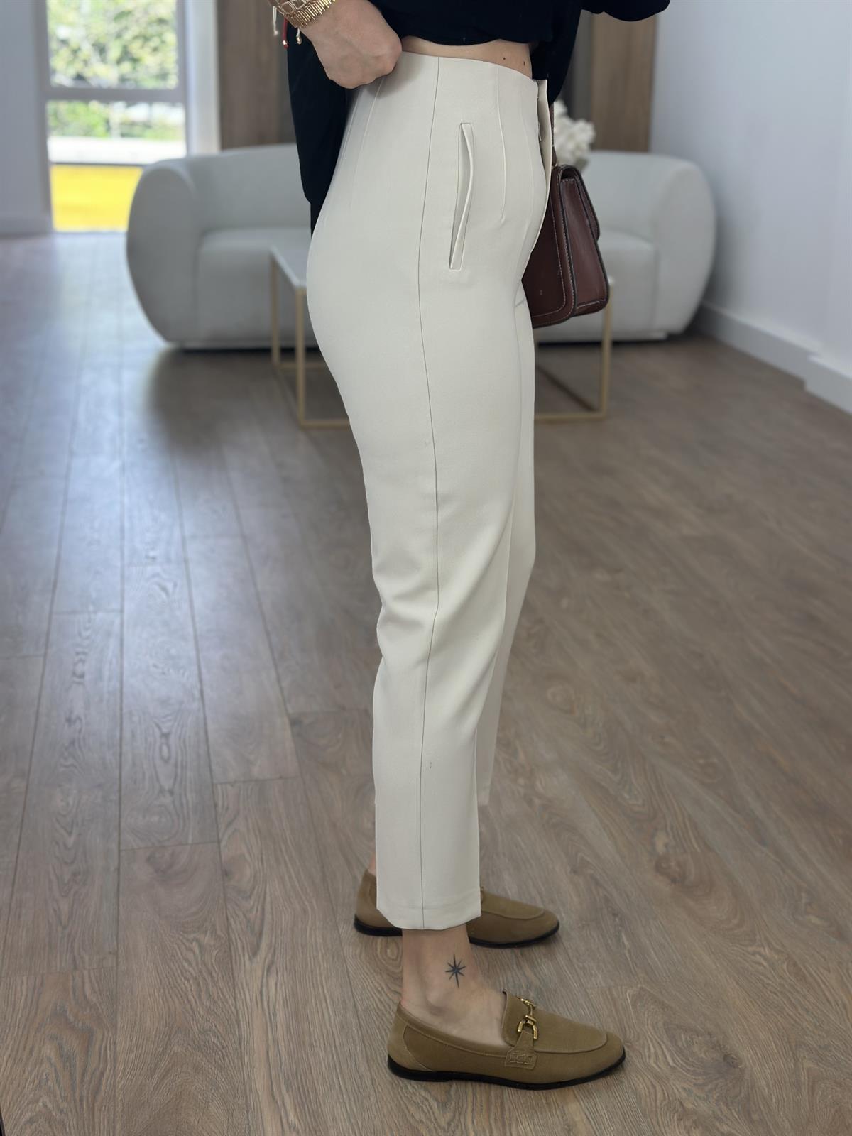 Marka Model Flatolu Pantolon-Taş