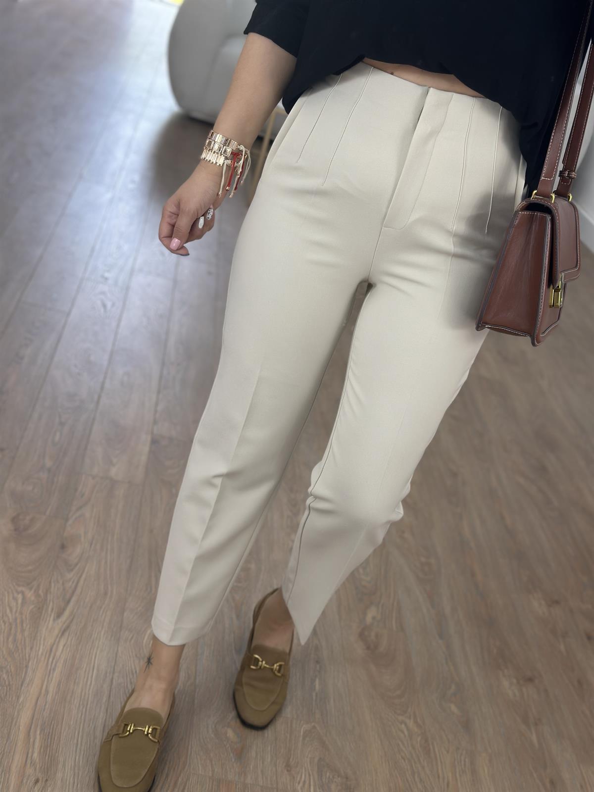 Marka Model Flatolu Pantolon-Taş