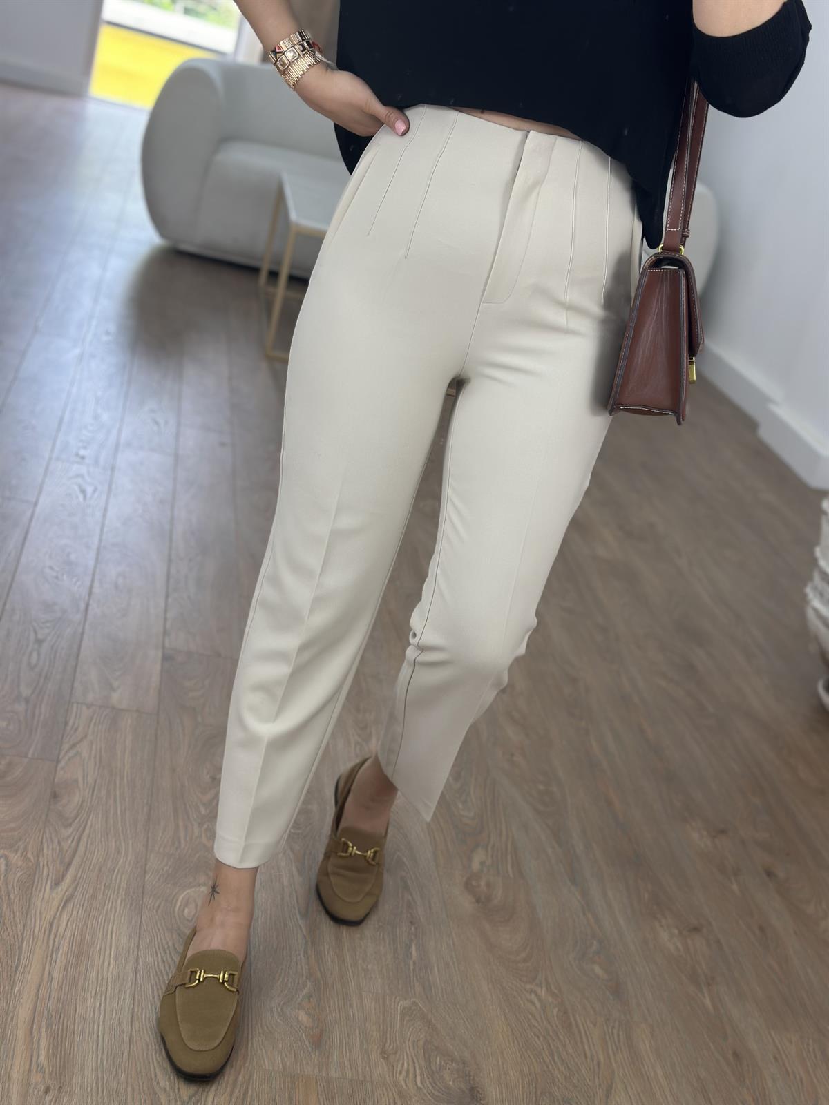 Marka Model Flatolu Pantolon-Taş