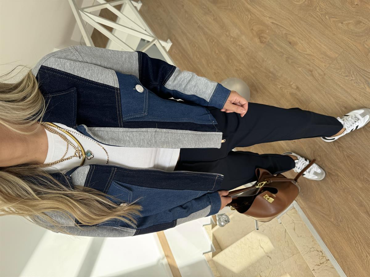 Marka Model Garnili Denim Ceket