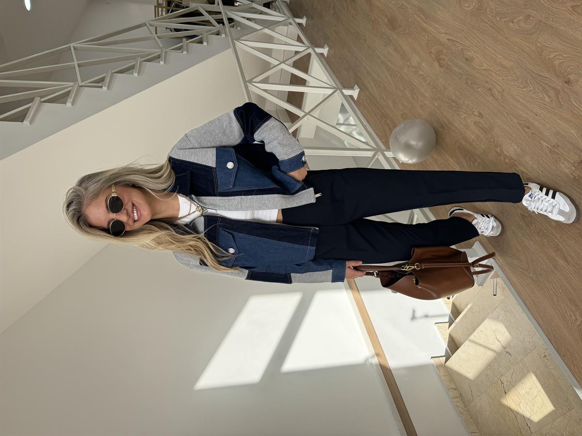 Marka Model Garnili Denim Ceket