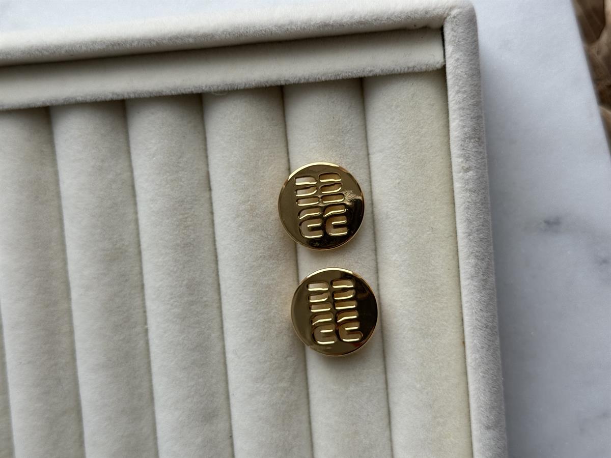 Marka Model Gold Küpe 2cm
