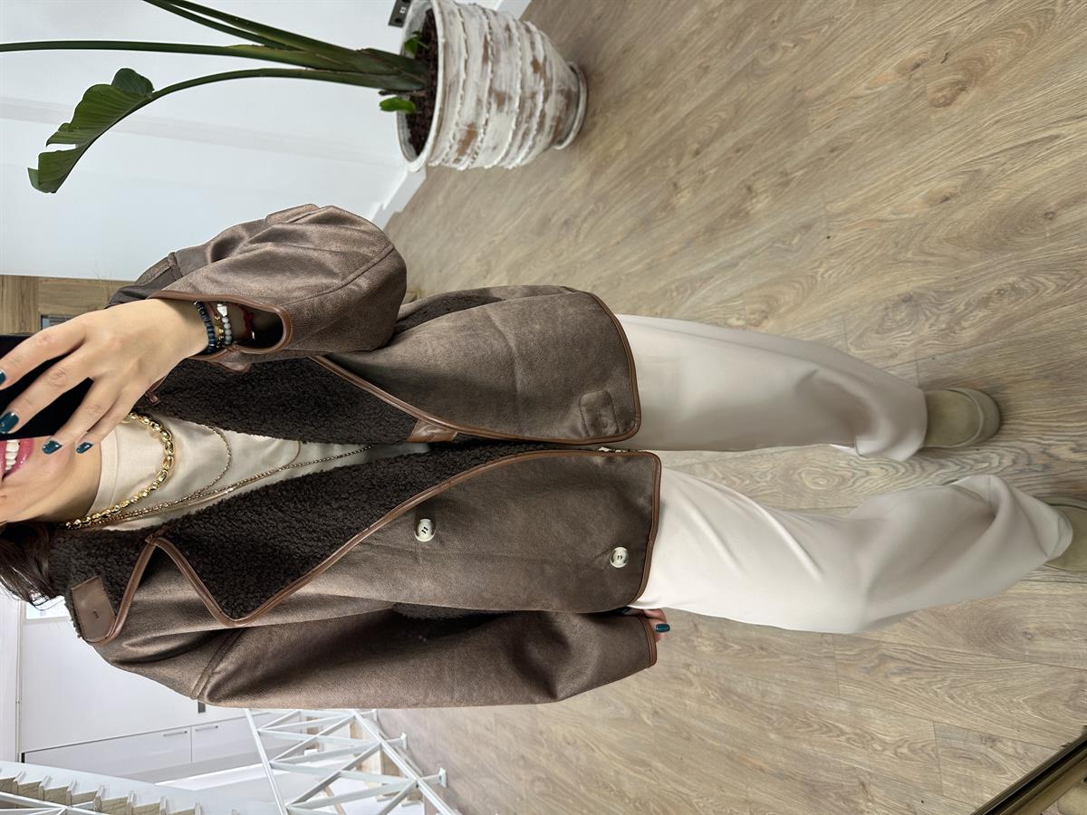 Marka Model İçerisi Buklet Deri Mont