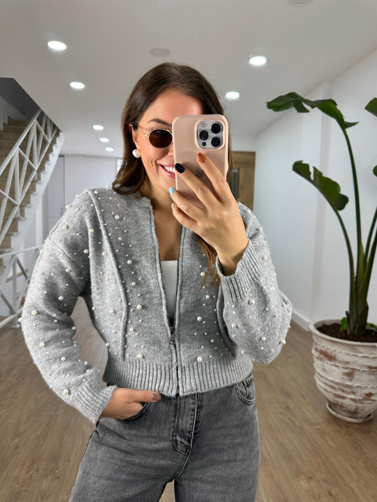 Marka Model İncili Bomber Ceket