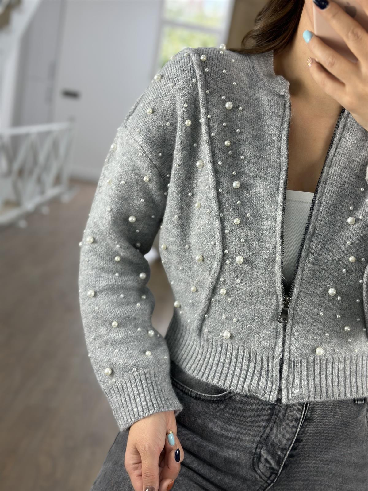 Marka Model İncili Bomber Ceket