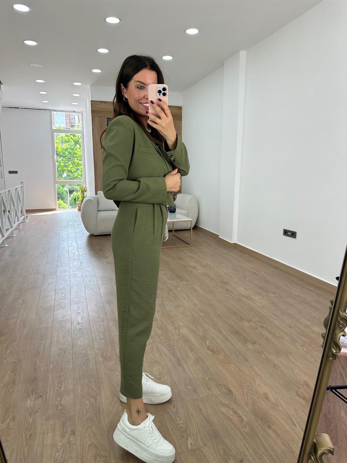 Marka Model Keten Ceket-Haki