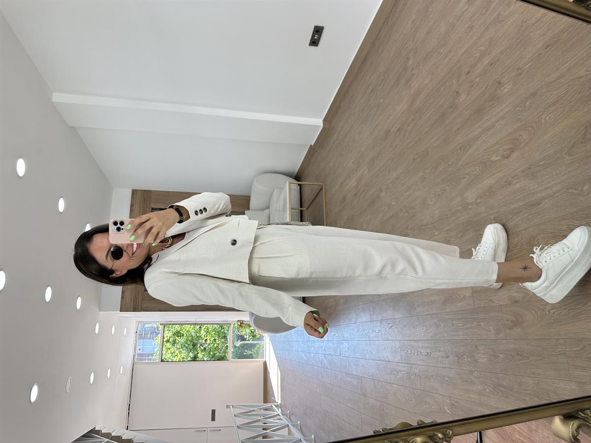 Marka Model Kısa Ceketli Takım-Taş