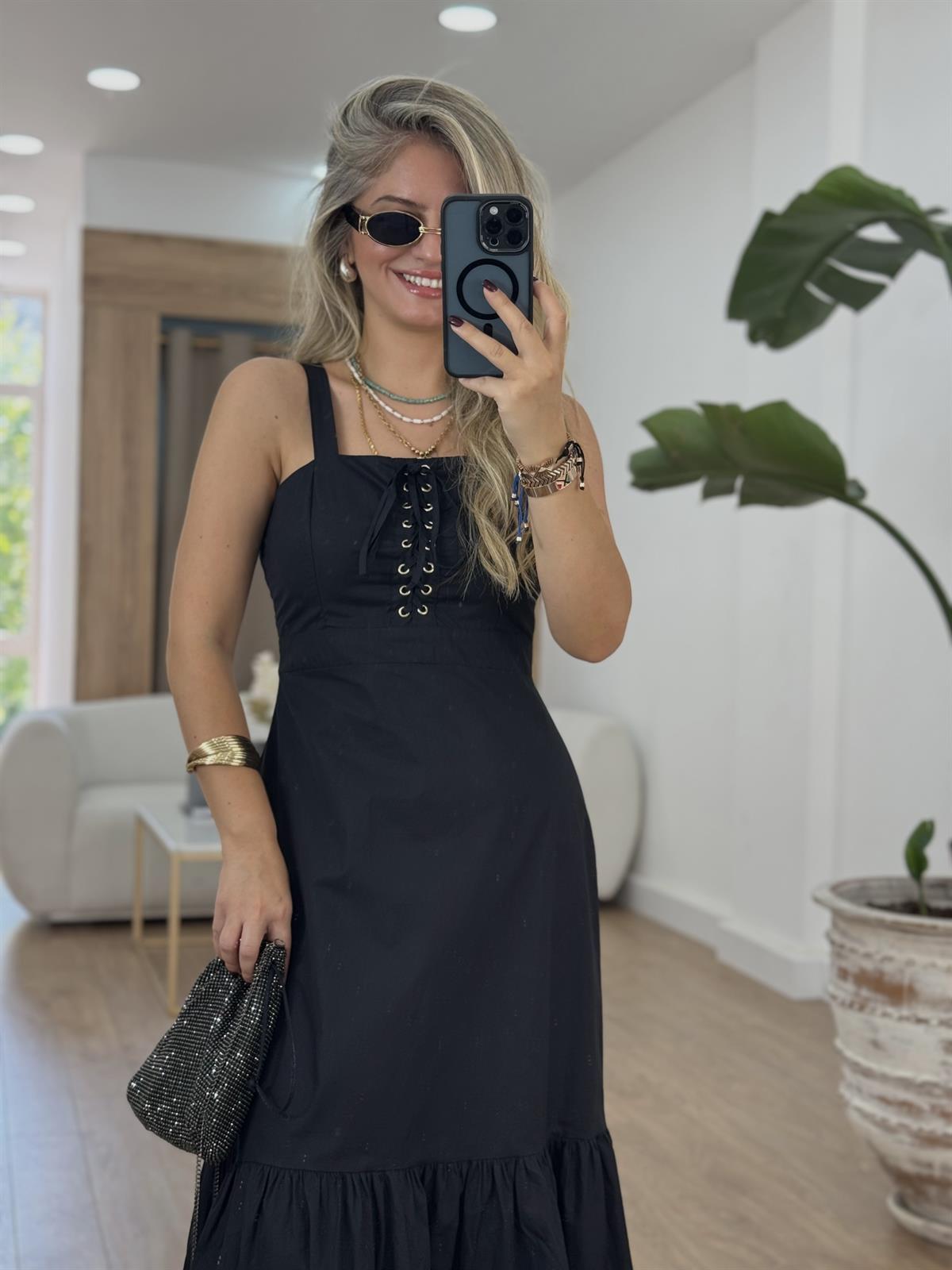 Marka Model Kuş Gözlü Poplin Elbise