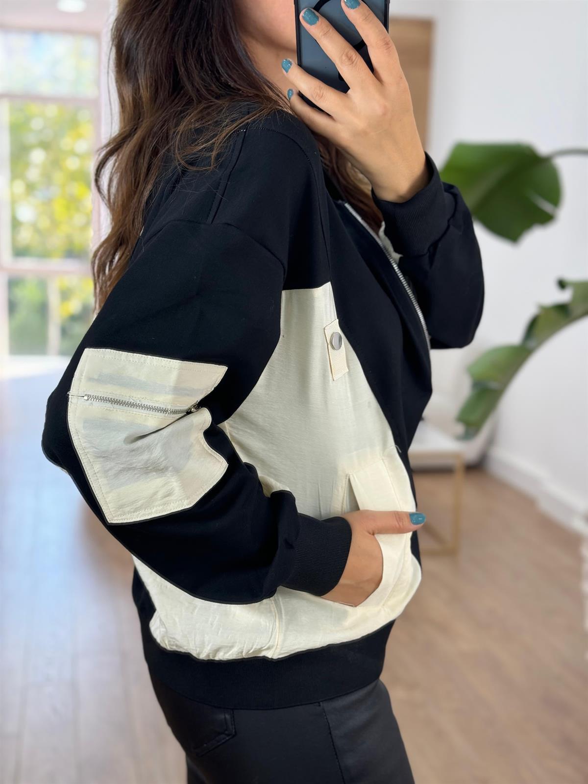 Marka Model Paraşüt Garnili Sweatshirt 