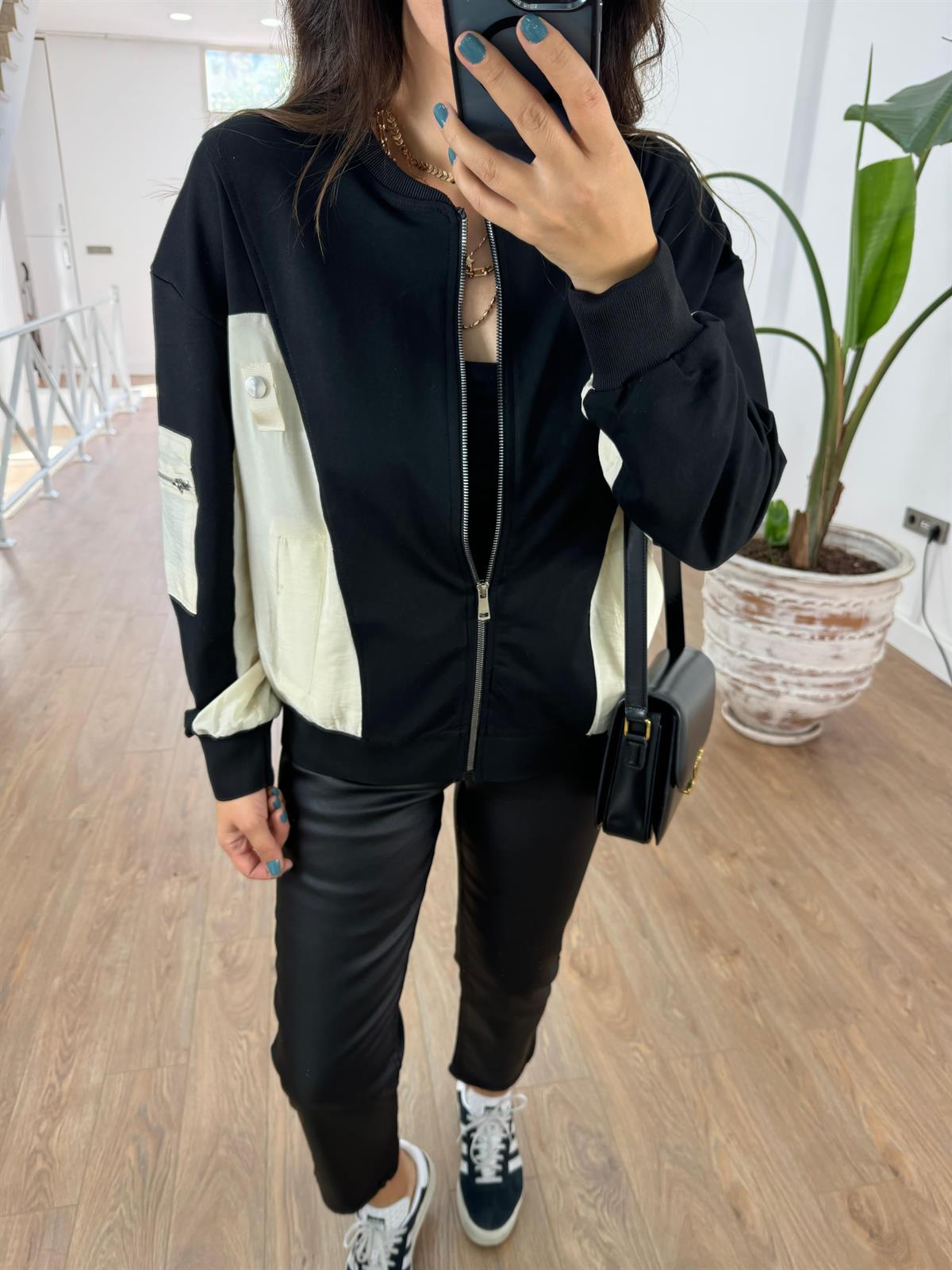 Marka Model Paraşüt Garnili Sweatshirt 