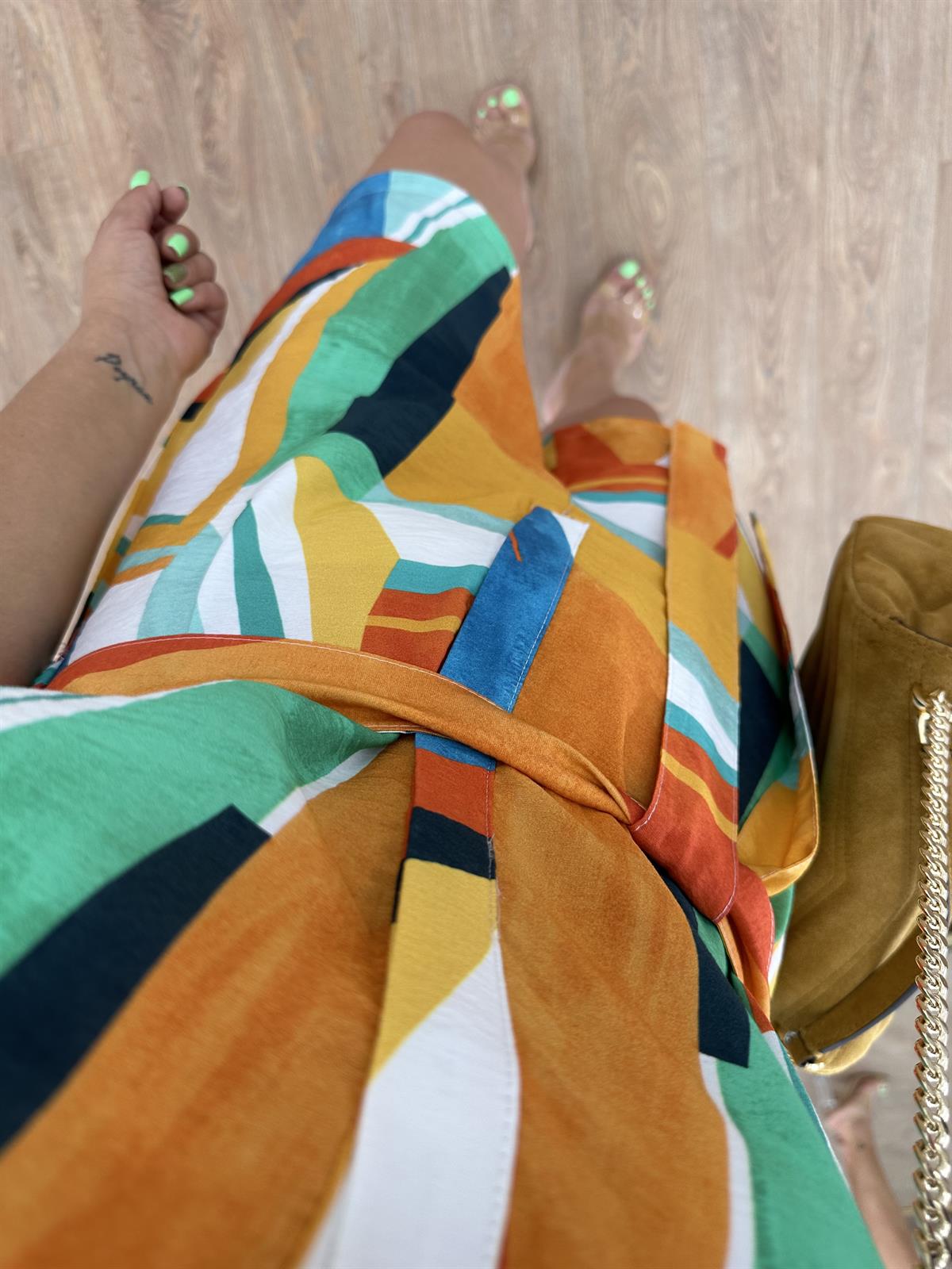 Marka Model Renkli Tulum-Desenli