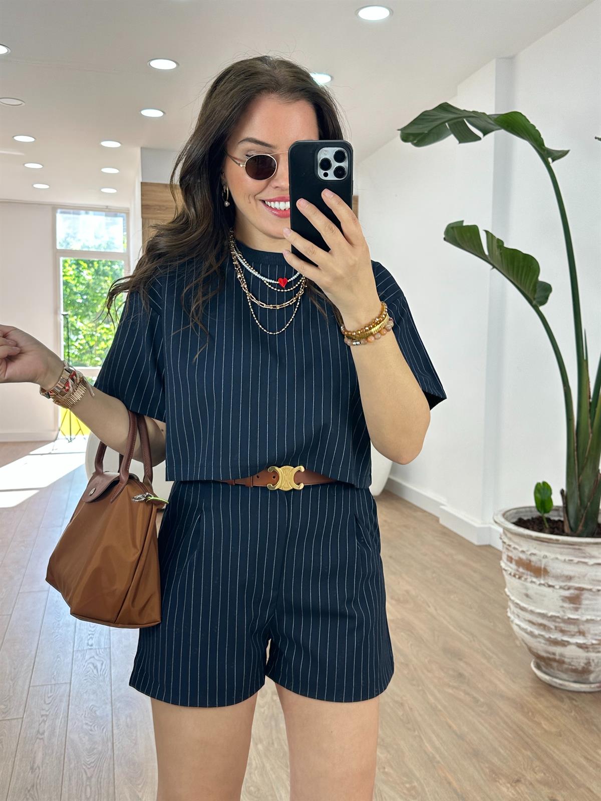 Marka Model Şortlu Takım-Lacivert