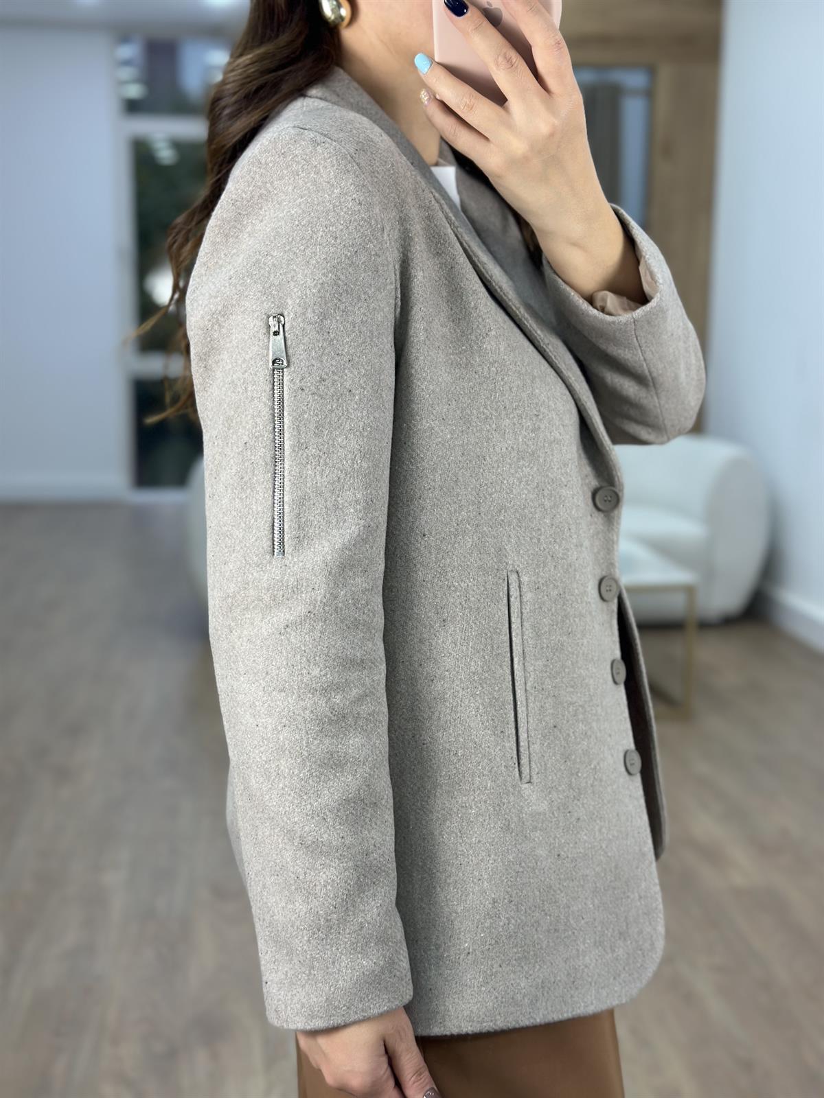 Marka Model Tasarım Kaşe Ceket-Taş