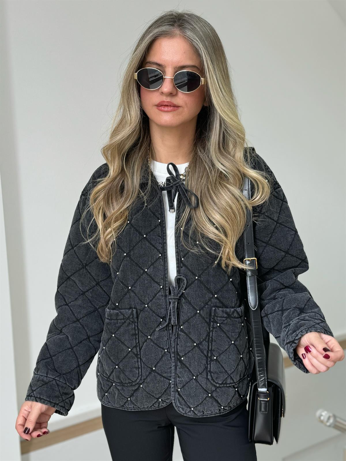 Marka Model Taşlı Tasarım Ceket