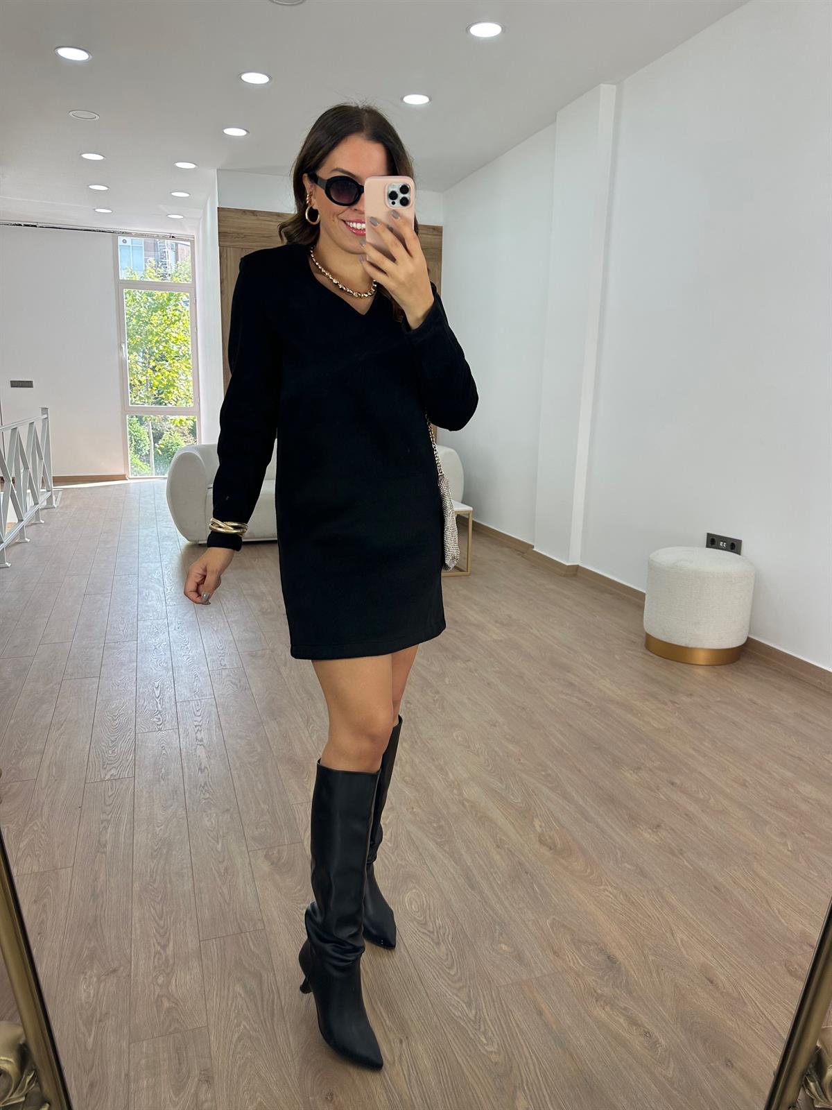 Marka Model Vatkalı Kaşe Elbise