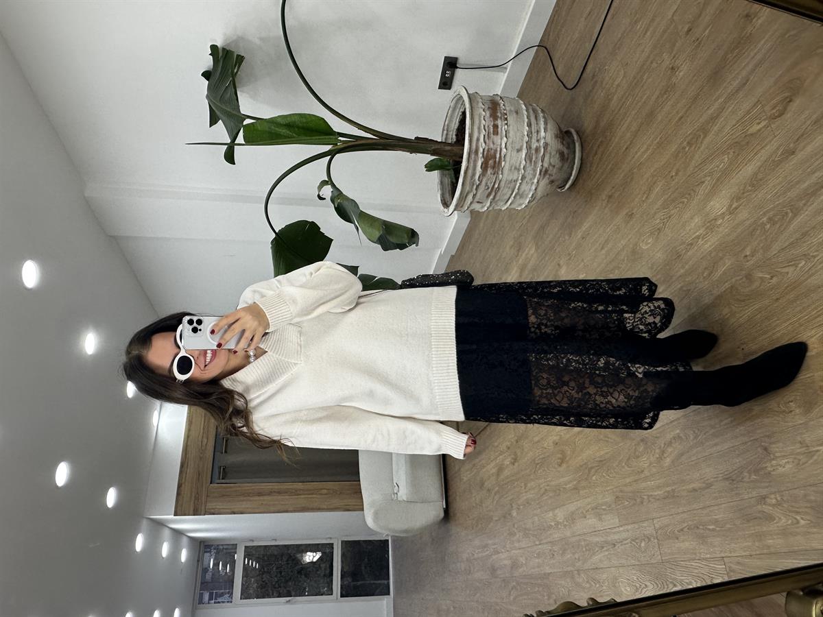 Midi Boy Dantel Etek 