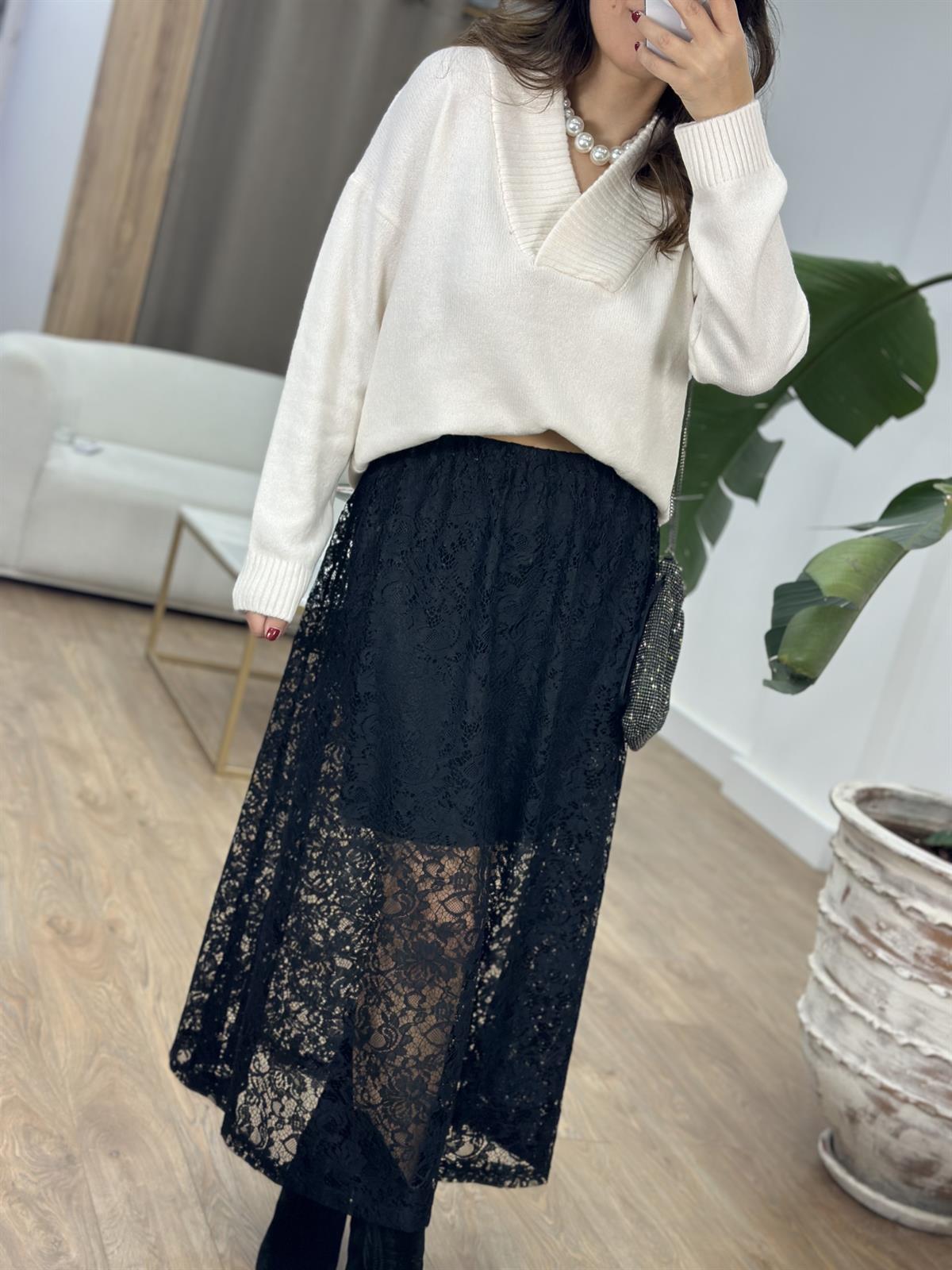 Midi Boy Dantel Etek 