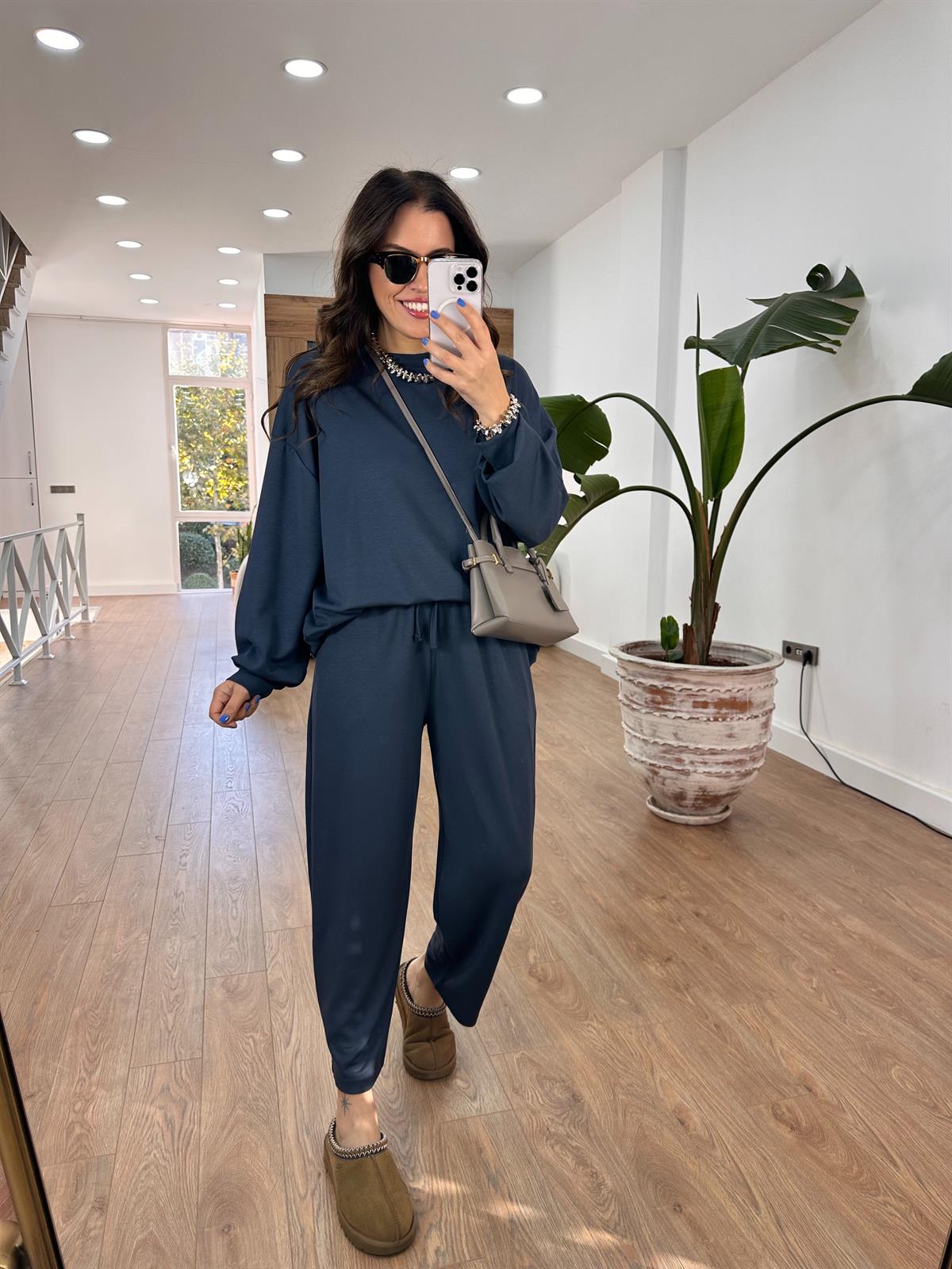 Modal Kumaş Basic Salaş Takım - Antrasit