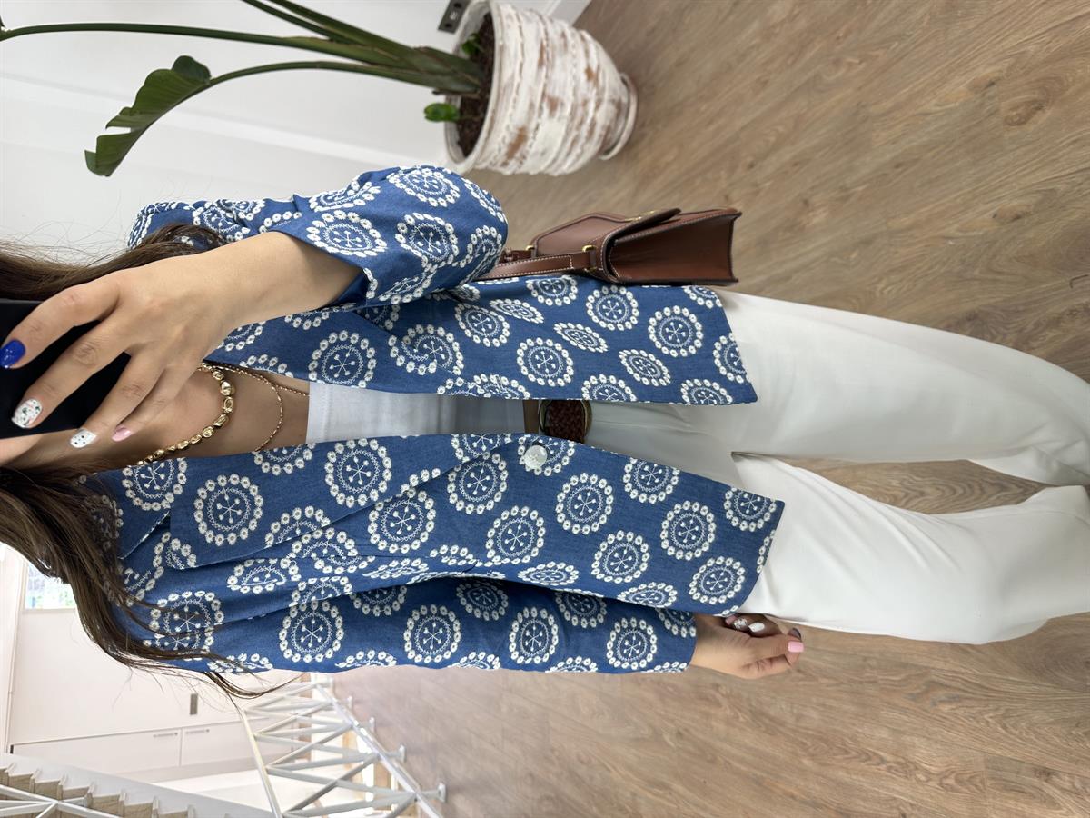 Nakışlı Blazer Ceket