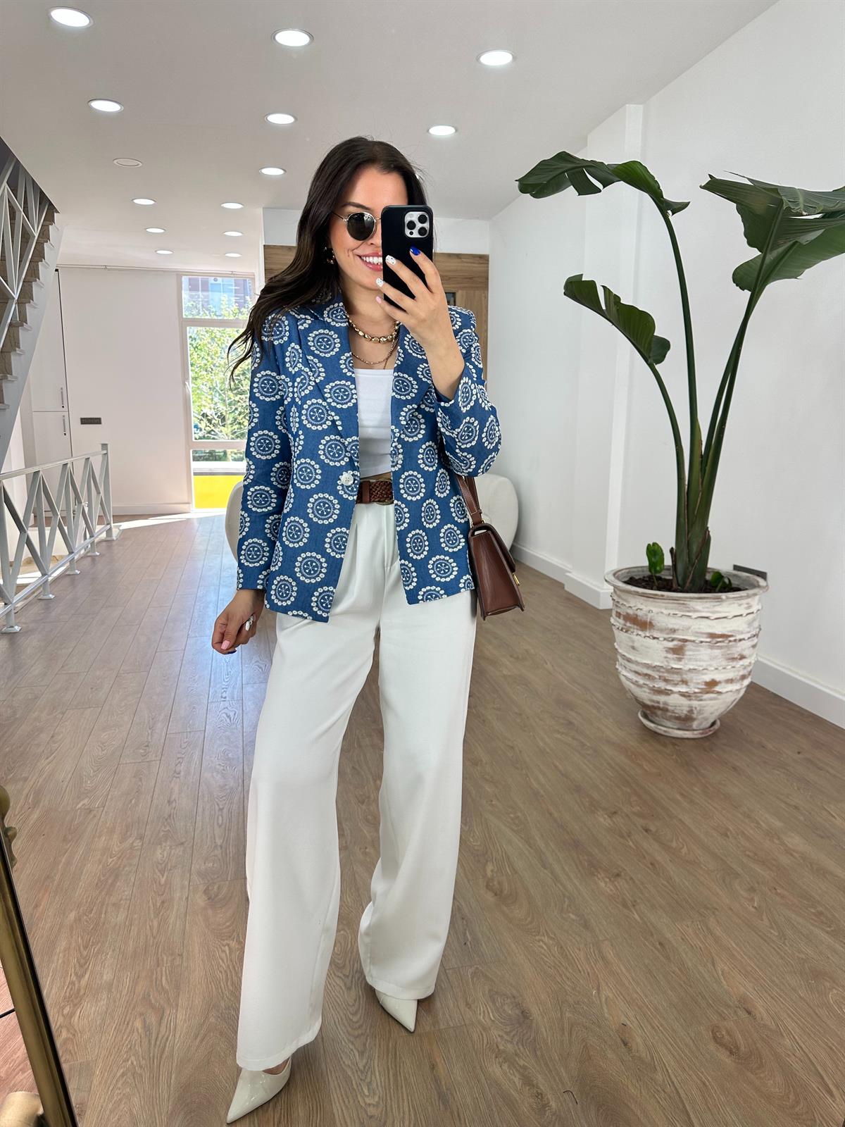 Nakışlı Blazer Ceket