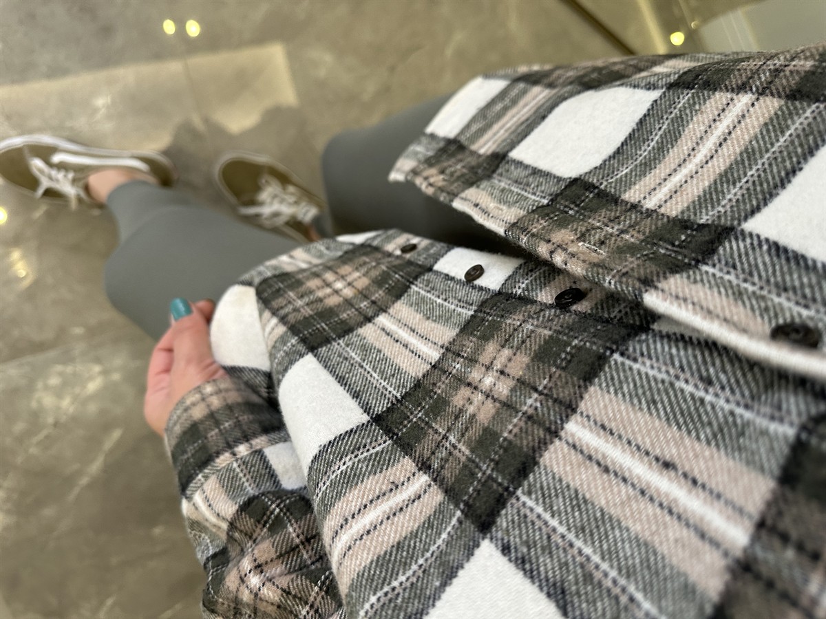 Oduncu Gömlek - Haki/Bej