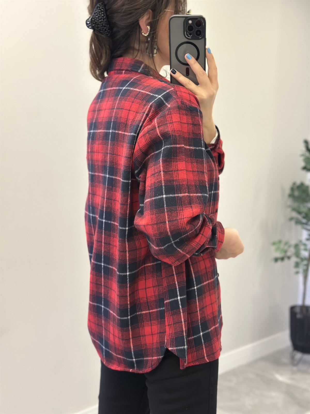 Oduncu Gömlek - Kırmızı/Siyah