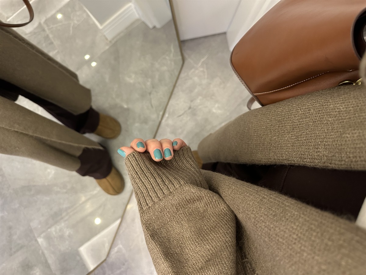 Önü Açık Şal Yaka Hırka - Vizon