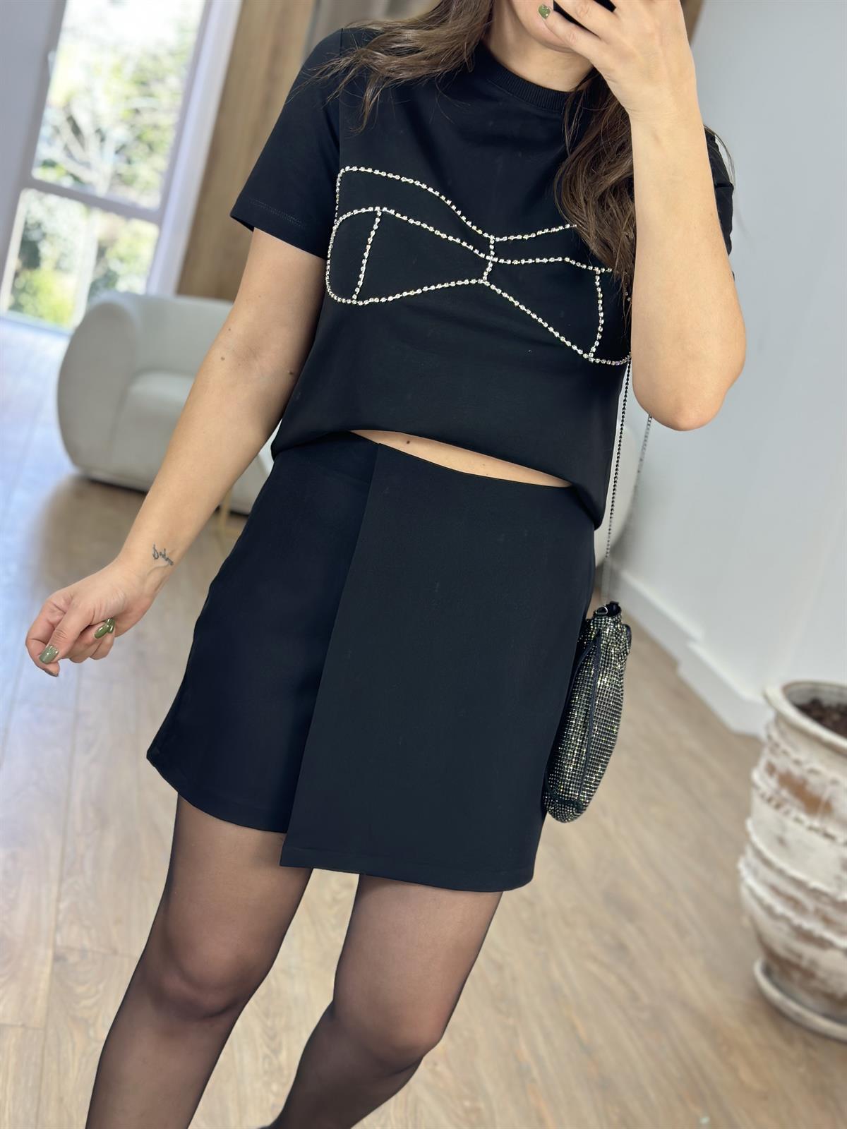 Önü Kapamalı Şort Etek