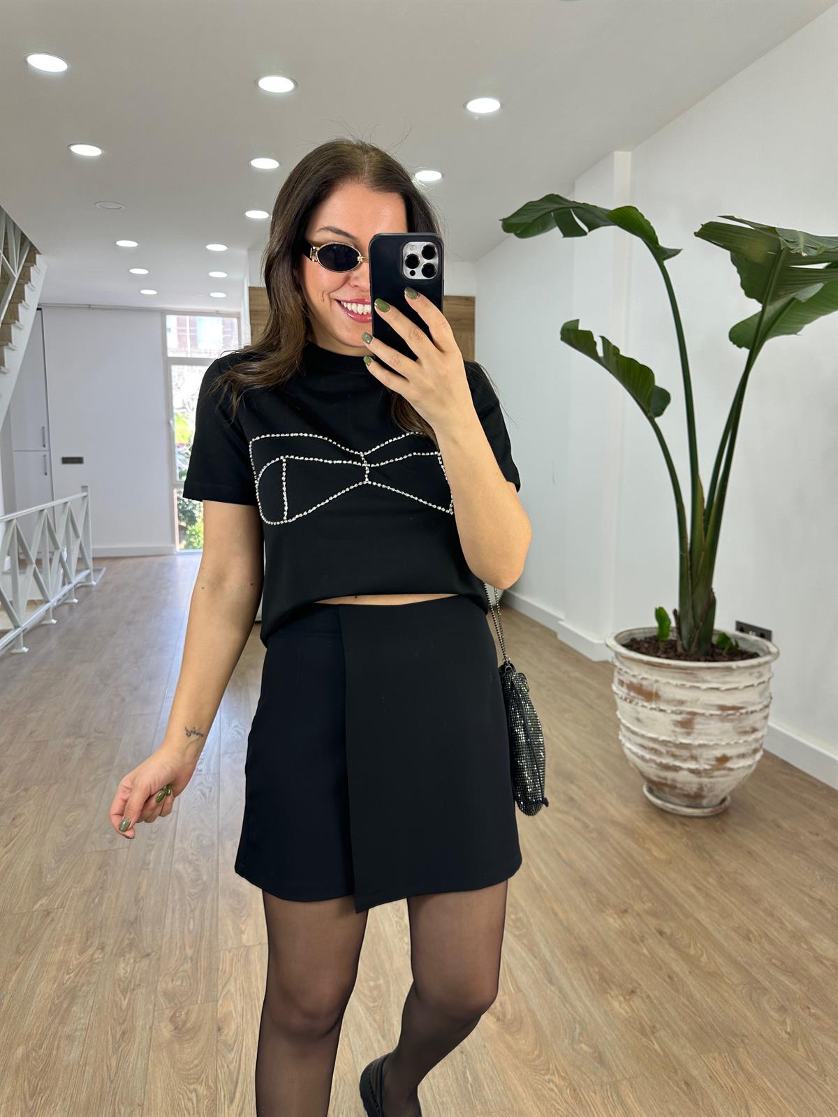 Önü Kapamalı Şort Etek