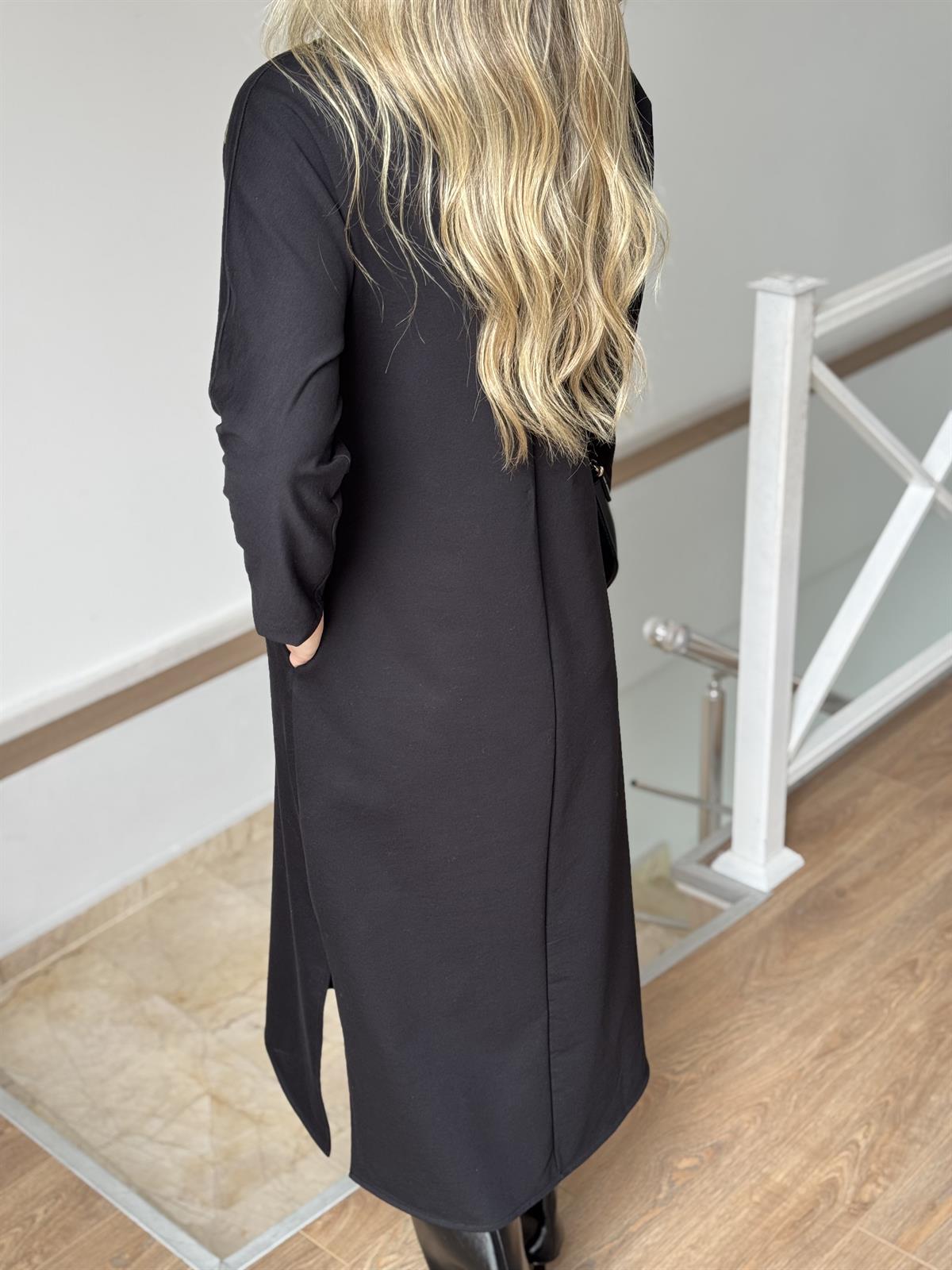 Önü Nakış İşlemeli Midi Boy Elbise 