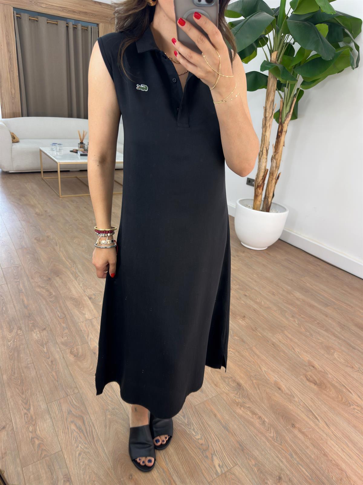 Orijinal Marka Basic Midi Elbise - Siyah