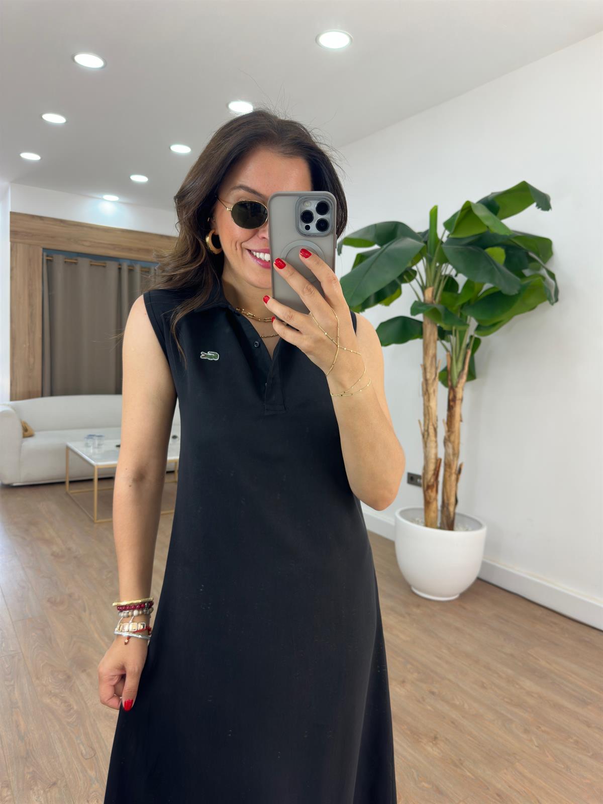 Orijinal Marka Basic Midi Elbise - Siyah