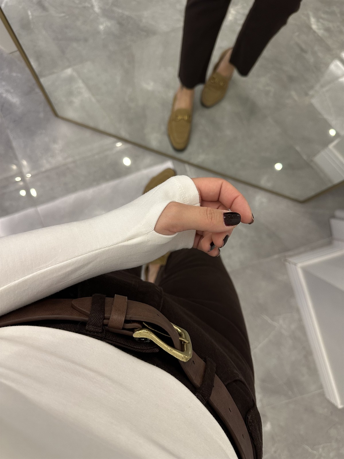 Orijinal Marka Bisiklet Yaka Basic Bluz - Beyaz