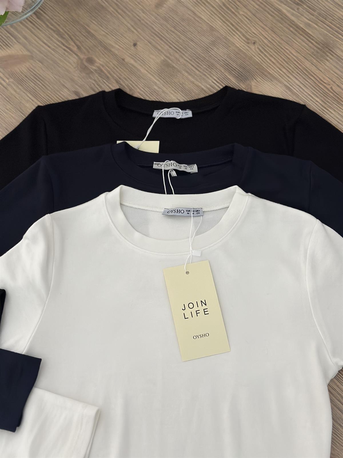 Orijinal Marka Bisiklet Yaka Basic Bluz - Lacivert