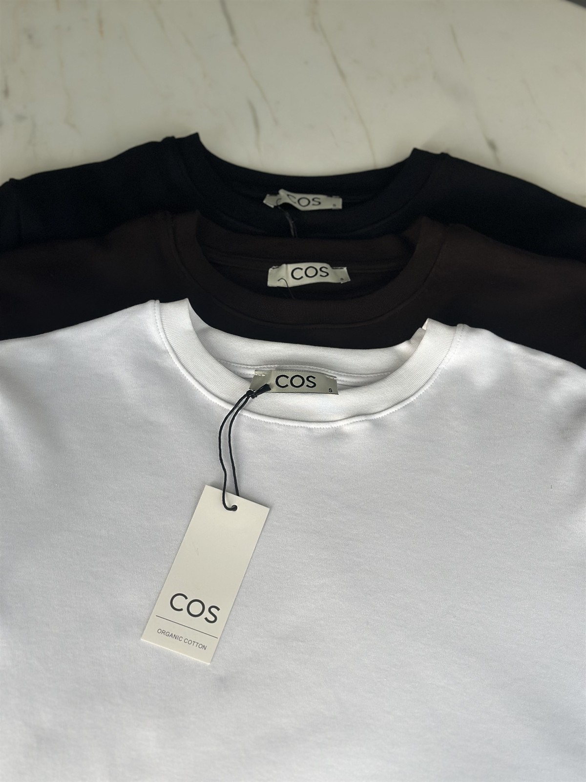 Orijinal Marka Bisiklet Yaka Basic Tshirt - Siyah