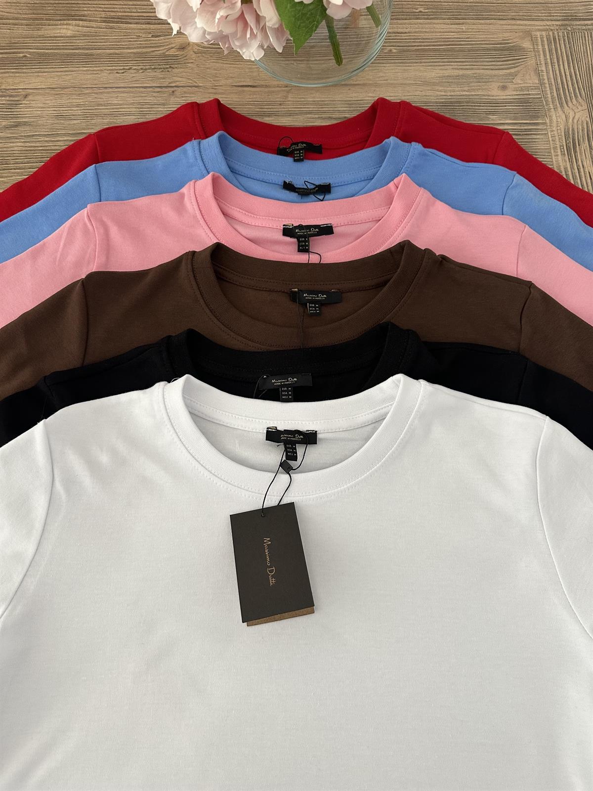 Orijinal Marka Bisiklet Yaka Tshirt - Mavi