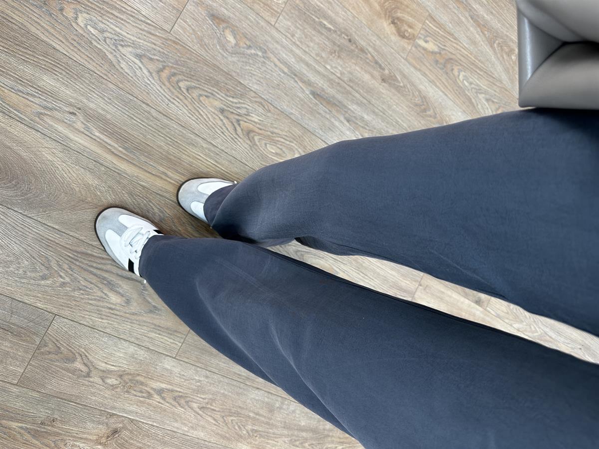 Orijinal Marka Bol Paça Modal Pantolon - Gri