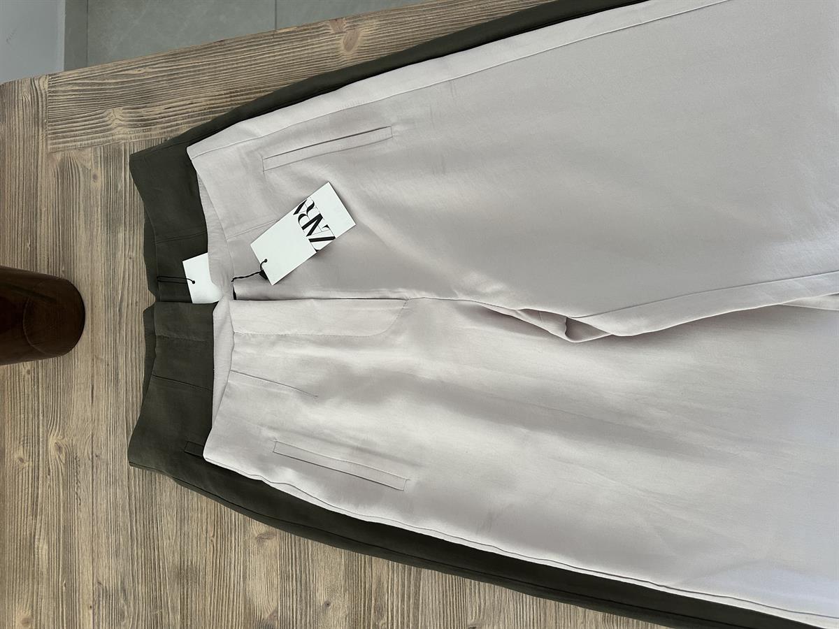 Orijinal Marka Bol Paça Modal Pantolon - Haki