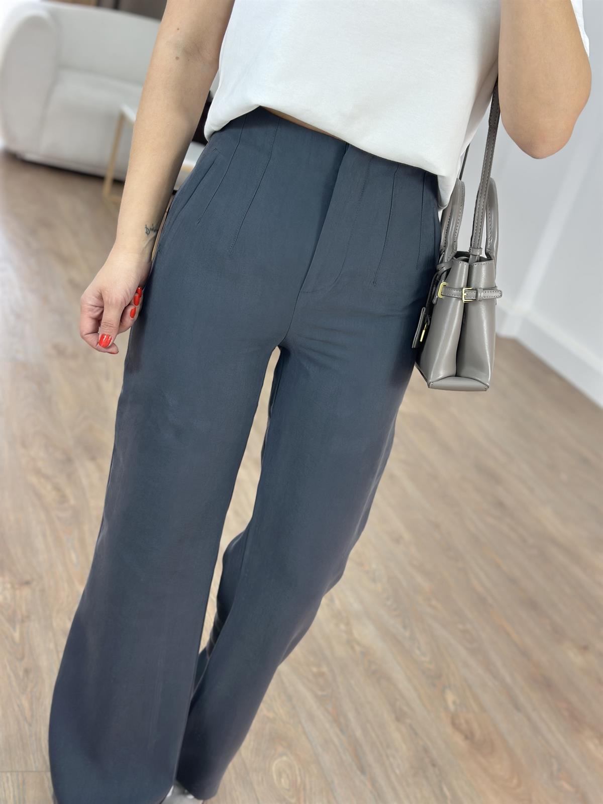 Orijinal Marka Bol Paça Modal Pantolon - Gri