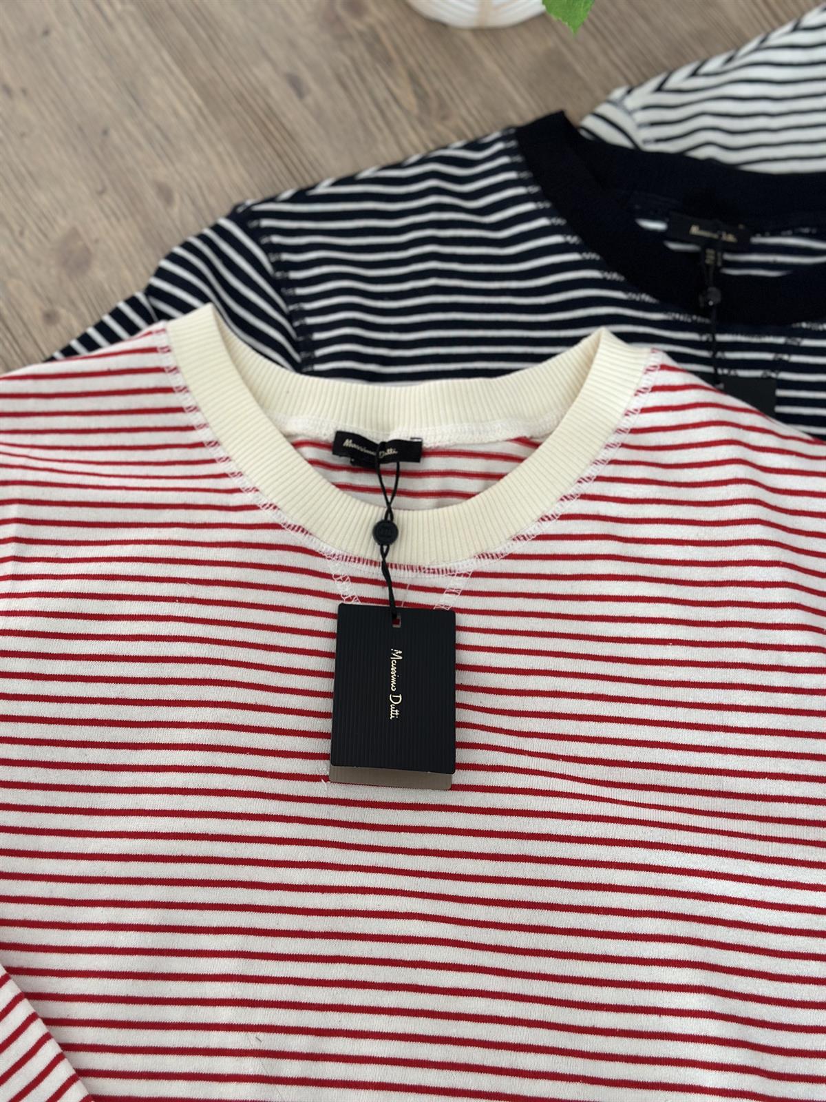 Orijinal Marka Çizgili Sweat-Lacivert