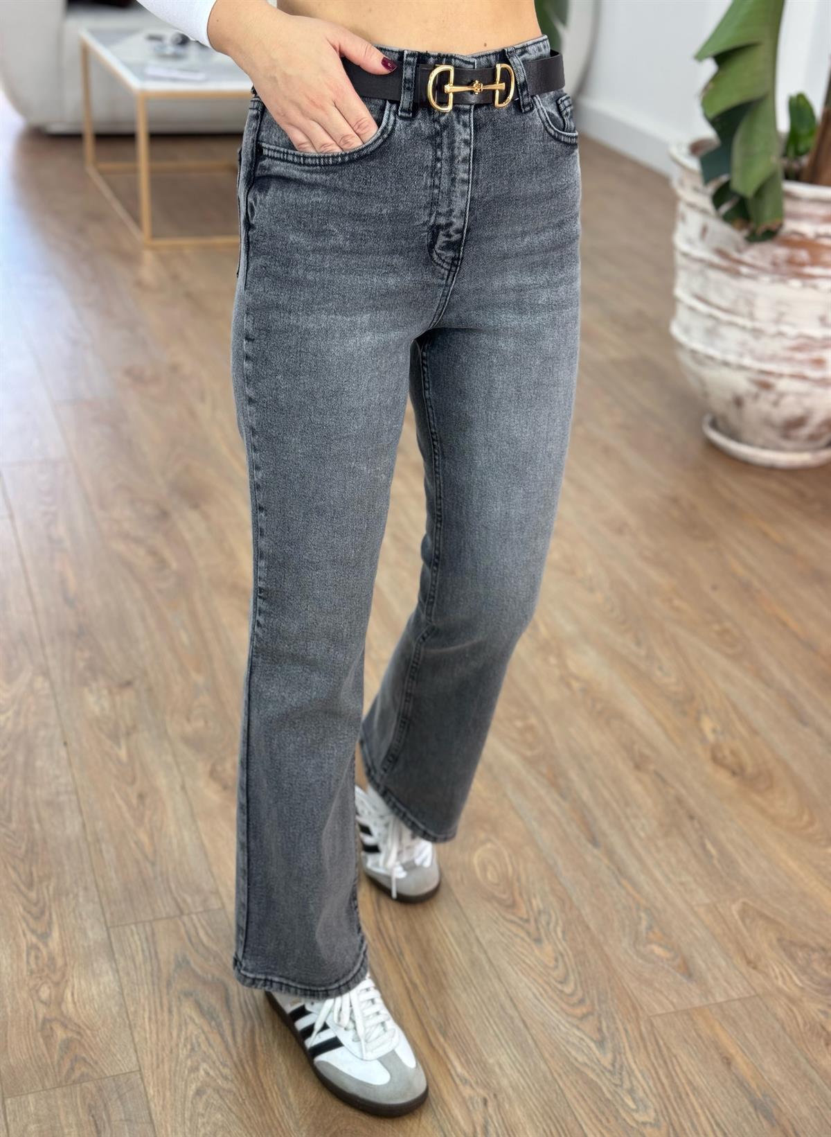 Orijinal Marka Flare Kesim Jean - Gri