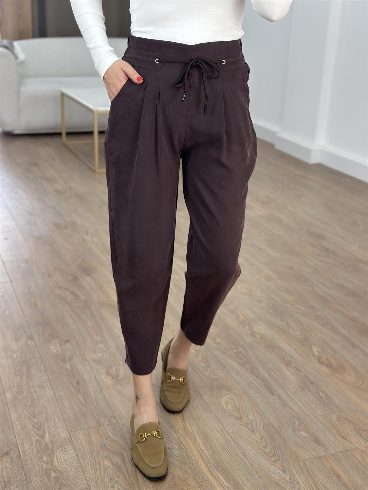 Orijinal Marka Havuç Pantolon - Kahverengi