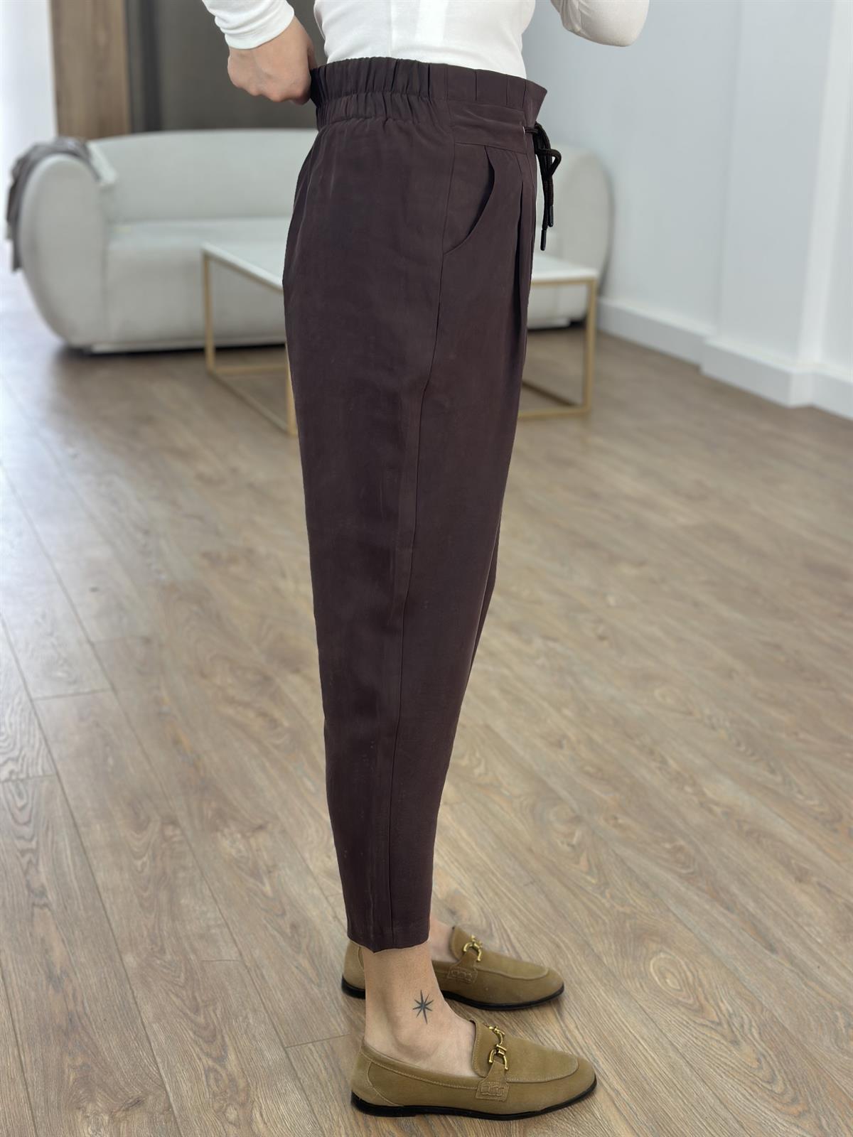 Orijinal Marka Havuç Pantolon - Kahverengi